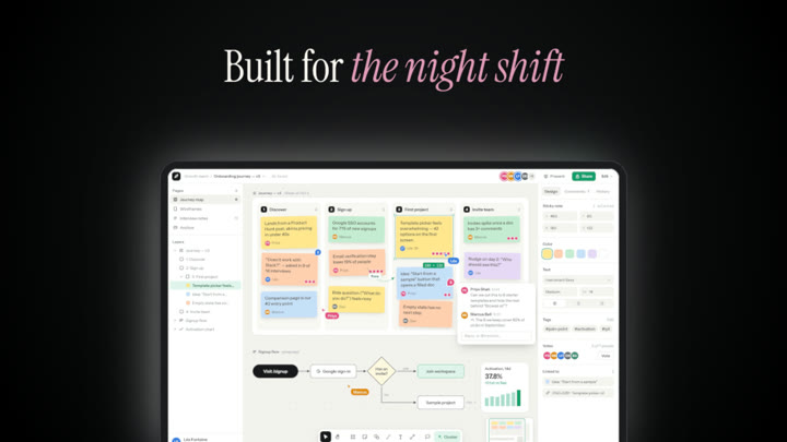 Dark headline mockup template